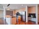Kitchen with stainless steel appliances, and a center island at 860 Peachtree Ne St # 917, Atlanta, GA 30308