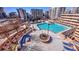 Rooftop pool with comfortable lounging and vibrant city views at 860 Peachtree Ne St # 917, Atlanta, GA 30308