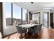 Beautiful dining room area with marble table, seating for six, and plenty of natural light at 2828 Peachtree Nw Rd # 701, Atlanta, GA 30305