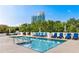 Outdoor pool with lounge chairs and a view of the city skyline at 2828 Peachtree Nw Rd # 701, Atlanta, GA 30305