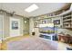 Finished basement with a large television and neutral walls at 2819 Saddlebrook Nw Way, Marietta, GA 30064