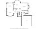 Layout of first floor including living room, kitchen, garage and laundry room at 7104 Big Woods Dr, Woodstock, GA 30189