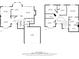 Layout of first and second floor including living room, kitchen, garage and bedrooms at 7104 Big Woods Dr, Woodstock, GA 30189