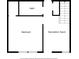 A clear floorplan depicting bedroom, bathroom, and recreation room, offering a glimpse of the home's layout at 1053 Knoxboro Ln, Woodstock, GA 30188