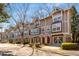 Exterior view of modern townhouses with a well-manicured landscape at 380 Grant Se Cir # 110, Atlanta, GA 30315