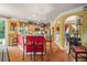 Open kitchen with a breakfast bar, ample counter space, and a seamless connection to the dining area at 4770 Shiloh Springs Rd, Cumming, GA 30040