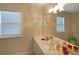 Bright bathroom features a white vanity, a large mirror and natural light at 1023 Spruce Creek Ln, Lawrenceville, GA 30045
