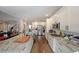 Modern kitchen with white cabinetry, granite countertops, stainless steel appliances, and a large island at 1023 Spruce Creek Ln, Lawrenceville, GA 30045