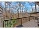Enjoy the backyard views from this spacious deck, perfect for outdoor relaxation and entertainment at 4144 D Youville Trce, Atlanta, GA 30341