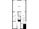 Upstairs floor plan featuring a large bedroom, bath, walk-in closet, laundry, hall, and stairs at 4144 D Youville Trce, Atlanta, GA 30341