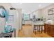 Spacious kitchen with barstool seating, stainless steel appliances and stone countertops at 4144 D Youville Trce, Atlanta, GA 30341
