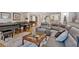 Spacious living room featuring a seating and piano with decor to enhance the space at 4144 D Youville Trce, Atlanta, GA 30341