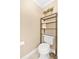 Clean powder room featuring modern fixtures, built in shelving, and a fresh aesthetic at 4144 D Youville Trce, Atlanta, GA 30341