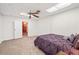 Bedroom offering neutral colored walls and floors with closet access at 444 Pineview Dr, Canton, GA 30114
