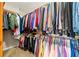 Walk-in closet with custom shelving and storage space at 444 Pineview Dr, Canton, GA 30114