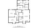 Downstairs floor plan showing living area, kitchen, and bedrooms at 444 Pineview Dr, Canton, GA 30114