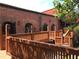 Charming brick exterior with a wooden deck and elegant ironwork at 184 Sw Walker Street # E, Atlanta, GA 30313