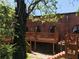 Unique brick exterior with a wooden deck and arched windows at 184 Sw Walker Street # E, Atlanta, GA 30313