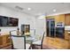 Bright dining area with wine cooler, and modern appliances at 3286 Northside Nw Pkwy # 304, Atlanta, GA 30327