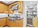 Modern kitchen with stainless steel appliances, wine cooler, and granite countertops at 3286 Northside Nw Pkwy # 304, Atlanta, GA 30327