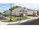 New two-story home with brick accents, a landscaped yard, and a two-car driveway at 1385 Elowen Dr, Austell, GA 30168