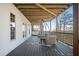 Inviting deck boasting wooden railings, comfortable seating, and a lovely forest vista at 4349 Highborne Ne Dr, Marietta, GA 30066