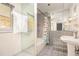 Bathroom offers a vintage sink and tiled shower area at 1200 Dekalb Ave, Atlanta, GA 30307