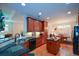 Stylish kitchen with an island, stainless steel sink, and abundant storage space at 2392 Ivy Mountain Dr, Snellville, GA 30078