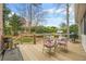 Outdoor living area boasts a deck with seating, landscaping and grilling area at 2431 Valhalla Ne Dr, Atlanta, GA 30345