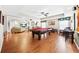 Spacious game room featuring a pool table, recessed lighting, and plenty of room for entertaining guests at 2431 Valhalla Ne Dr, Atlanta, GA 30345