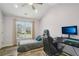 Comfortable bedroom featuring a window with natural light, vaulted ceilings and ample space at 2615 Springmonte Pl, Cumming, GA 30041