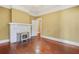 Living room featuring a fireplace and hardwood floors at 732 Cascade Ave, Atlanta, GA 30310