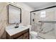 Modern bathroom features a marble shower and updated vanity at 1235 Woodland Ne Ave # 1, Atlanta, GA 30324