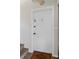 Apartment unit entry door with a welcome mat at 1235 Woodland Ne Ave # 1, Atlanta, GA 30324