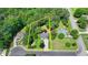 Aerial shot showcasing the property's boundaries, surrounded by mature trees and well-maintained landscaping at 4184 Wyndham Park Way, Buford, GA 30519