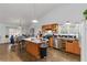 Open kitchen with a center island and ample counter space at 1220 Tab Roberts Rd, Lawrenceville, GA 30043