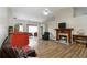 The open-concept living room includes hardwood floors and a fireplace at 1220 Tab Roberts Rd, Lawrenceville, GA 30043