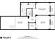 Floor plan of the upper level, highlighting the primary bedroom, sitting room, and balconies with dimensions at 145 15Th Ne St # 843, Atlanta, GA 30309