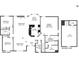 Detailed floor plan showcasing the layout of the home and gym area, highlighting room dimensions at 1925 Meyers Dr, Lawrenceville, GA 30045