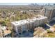 Aerial view of a building with city skyline in the background at 2277 Peachtree Ne Rd # 608, Atlanta, GA 30309