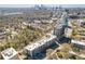 An aerial view showing surrounding community with tree coverage and skyline views at 2277 Peachtree Ne Rd # 608, Atlanta, GA 30309