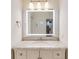 Bathroom vanity with marble countertop and illuminated mirror showcasing modern design at 2277 Peachtree Ne Rd # 608, Atlanta, GA 30309