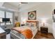 Inviting bedroom with cozy accents, wood flooring, and a bright window at 2277 Peachtree Ne Rd # 608, Atlanta, GA 30309