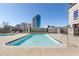 A pristine pool offers a refreshing escape with city views and ample deck space for relaxing and socializing at 2277 Peachtree Ne Rd # 608, Atlanta, GA 30309