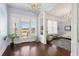 Bright living room boasting lots of natural light, wood floors, and classic details at 1325 Whitlock Sw Ave, Marietta, GA 30064