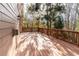 Large back deck ideal for enjoying the surrounding nature and outdoor living at 1837 Haven Park Se Cir, Smyrna, GA 30080