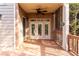 Relax on this back deck with ceiling fan, offering ample space for outdoor seating and entertaining at 1837 Haven Park Se Cir, Smyrna, GA 30080