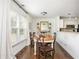 Dining area with hardwood floors and natural light at 2038 Drogheda Ln, Marietta, GA 30066