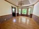 Dining room with bay windows at 610 Coolsprings Ln, Woodstock, GA 30188