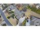 Aerial view of a luxury home showcasing its elegant design, landscaping, and neighborhood at 5340 Cole Creek Ln, Cumming, GA 30040